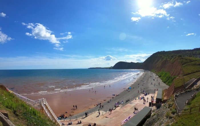 Jacobs Ladder at Sidmouth Beach Devon