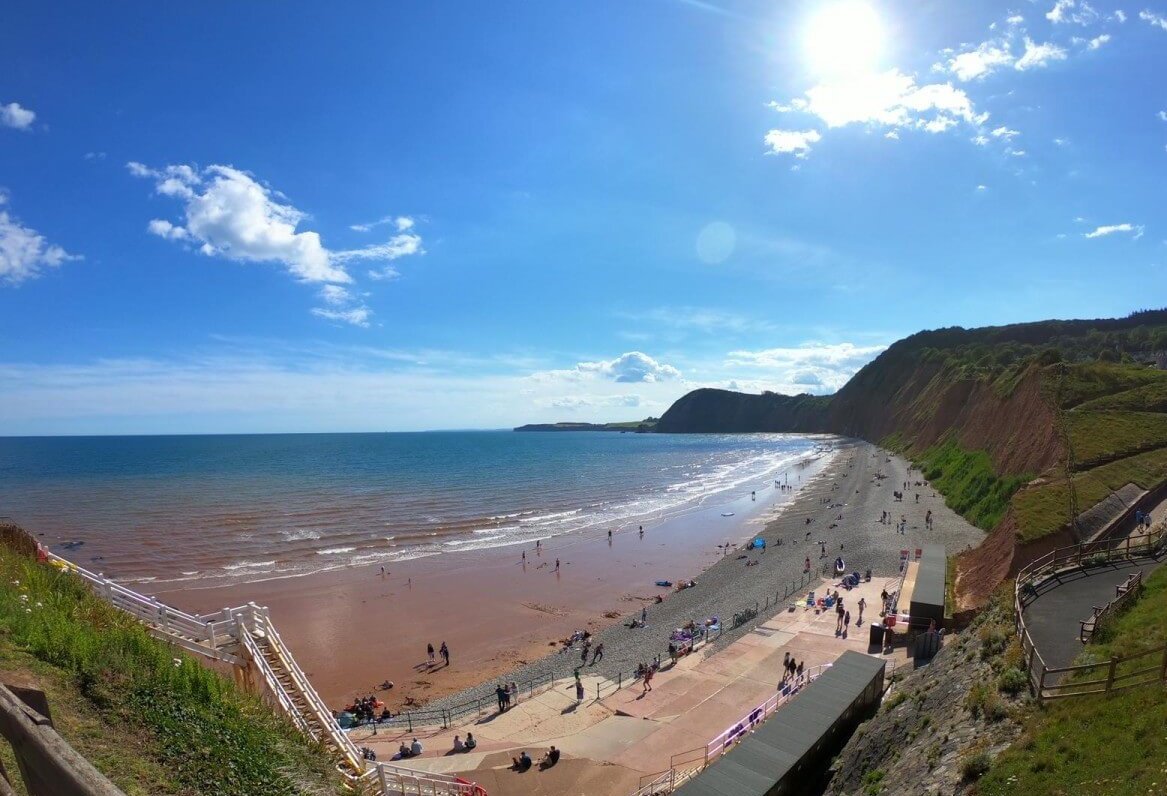 Jacobs Ladder at Sidmouth Beach Devon
