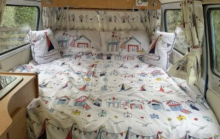 campervan bed made up