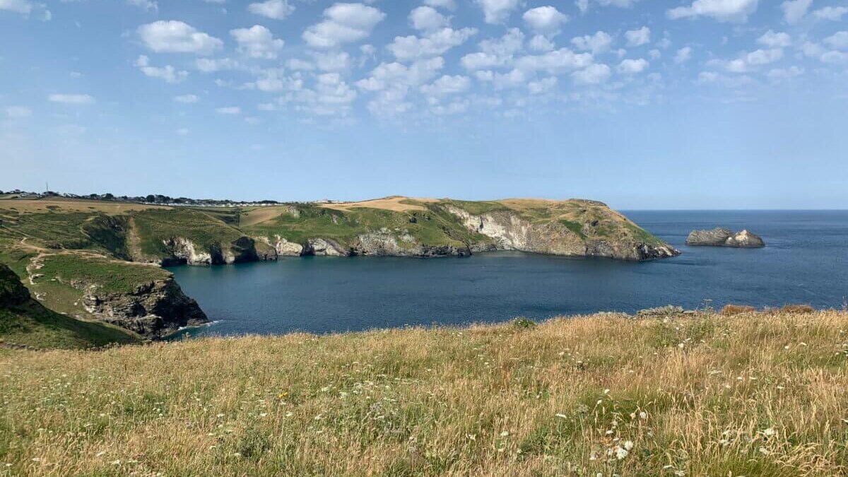 View of Port Isaac beach in Cornwall