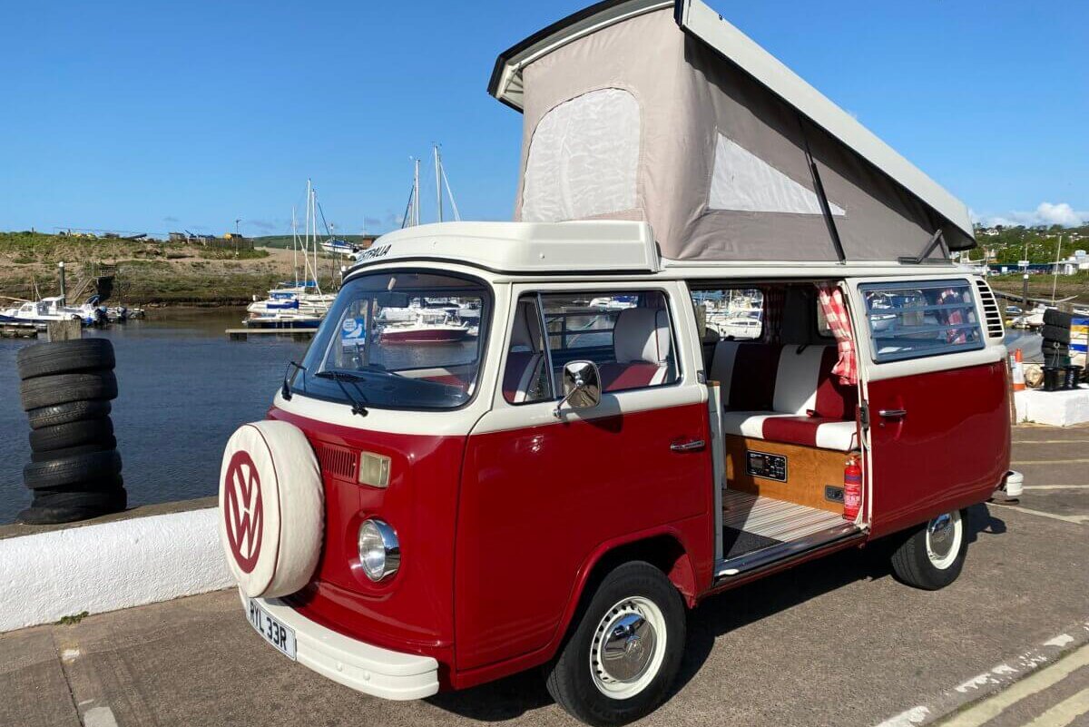 Ruby VW campervan for rent in Devon